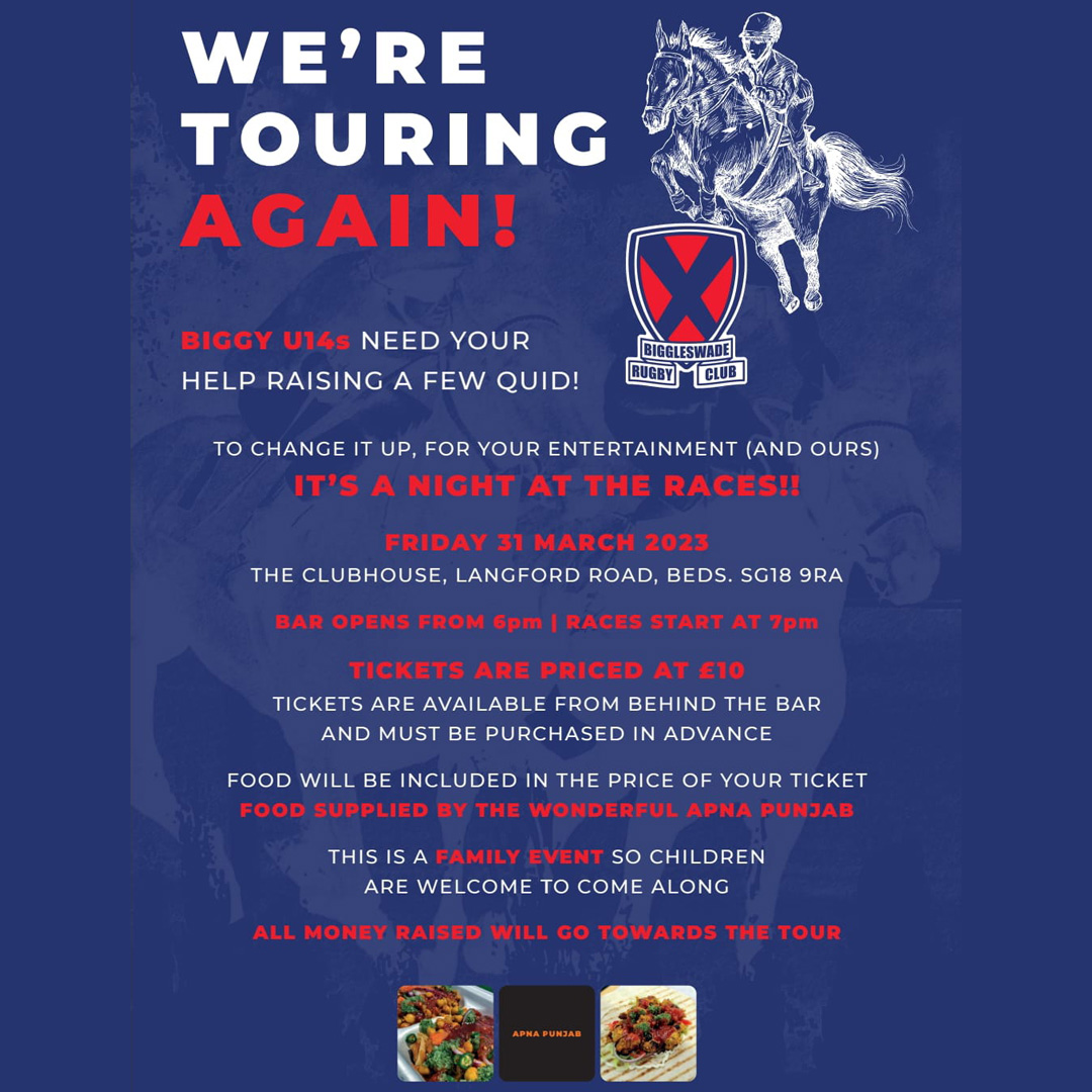 Biggleswade RUFC Book your tickets for A Night At The Races